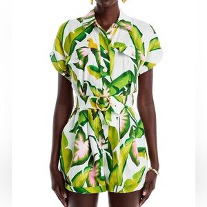 FARM RIO Summer Foliage Romper (NWT)